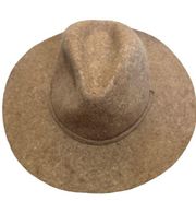 J Crew Classic Wool Fedora Hat Size M Brown