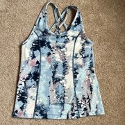 Abstract Strappy Back Tank Top  Size XS
