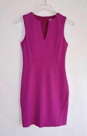 Trina Turk Cerritos Fuchsia Purple Pink Fitted Sheath Dress Size 2