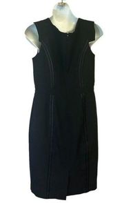 Stunning Formal Sleek Line Black Midi dress size 8