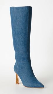 Denim Stiletto Boot