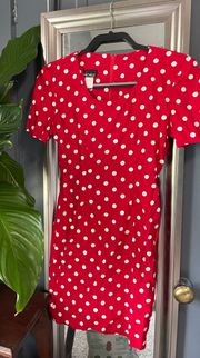 Red And White Polka Dot Pin Up Dress