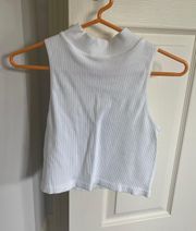 Sleeveless Turtleneck Crop Top