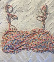 floral bikini top