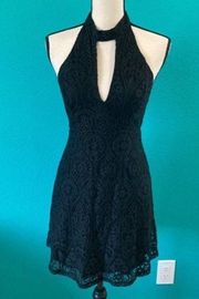 ⭐️ ASTR black lace mini dress in size small