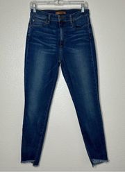 Joe's Jeans The Charlie High Rise Skinny Ankle Frayed Hem Jeans 30