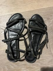 Leather Strap Sandals