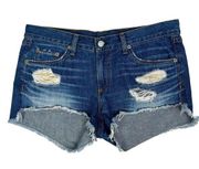 Rag & Bone The Cutoff In Freeport Mid Rise Distressed Jean Shorts Women’s 28