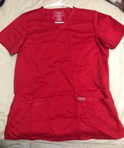 Red Scrubs Top