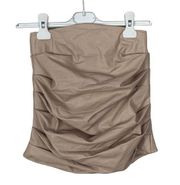 NWT Naked Wardrobe Beige Pleated Skirt - Size XS