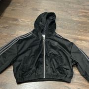 Adidas  women’s cropped zip up hoodie