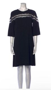 SZ 3 black lace cut out shift dress