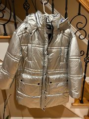 Silver Puffer Jacket