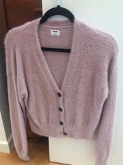 Pink Fuzzy Cardigan