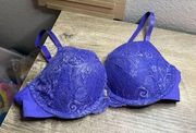 Thirdlove Women’s 34B Lace Push Up Bra Purple