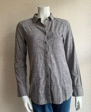 Mountain Khakis Gray Button Down Shirt sz Medium PW15