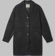 Everlane The Italian ReWool Cocoon Coat Size Medium Black