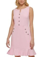 Karl Lagerfeld Paris Embellished Sleeveless Fit & Flare Dress