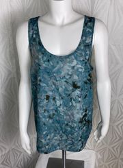 Mossimo Sleeveless Green/  Black Pullover Tank Top