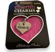 Cherish Charms KIMBERLY Name Bracelet Charm NEW NWT Silver Tone Silvertone