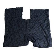 Wayf Women's Lace Floral Blue Wide-Leg Pants Sz XL NWT