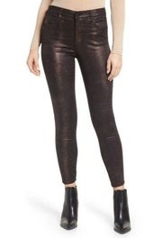 NWT KUT FROM THE KLOTH Connie Fab Ab High Waist Coated Ankle Jeans Copper