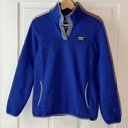 Sapphire Blue Sweater Fleece Pullover Women’s Size XS Like New #292726