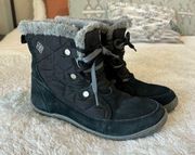 Columbia  Women's Size 7.5 Power Summit Shorty 200g Insulated Winter Boot Black