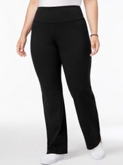 Plus Size Tummy-Control Bootcut Yoga Pa