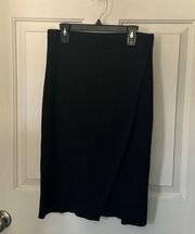 Abercrombie & Fitch SP  knit fitted black skirt midi