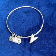 Alex and Ani Silver Shark Fin Bracelet