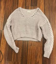 PacSun Purple Cropped Sweater