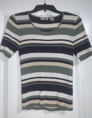 Vintage Striped Sweater Tee