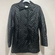 Quilted Leather Trenchcoat