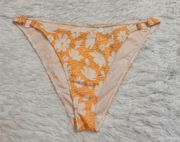 UO Out From Under Under Yellow Floral Print Bikini Bottoms