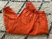 orange sweatpants