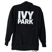 Ivy Park Womens Black White Logo Hoodie Pullover Size XS Athleisure