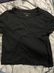 American Eagle Black Baby Tee