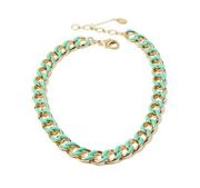 Amrita Singh BlueTurquoise Enamel Link Chain