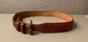 ’s Red Cowhide Belt - Excellent Condition - Made In USA