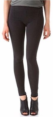 Helmut Lang Cocoon Cotton-Blend Black Legging- Size Small