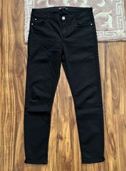 Black mid rise ankle pants Zara  40 fits sz 4 skinny slim