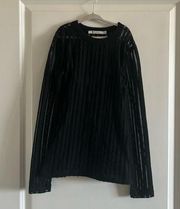 T By Alexander Wang Crew Neck Long Sleeve Top