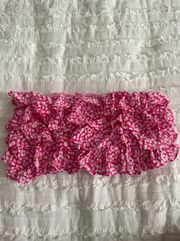 Isabelle’s Cabinet Pink Strapless Crop Top 