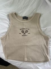 White Fox Tank Top