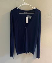 New York and Company Navy Blue Cardigan NWT