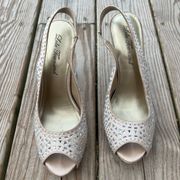 lulu townsend | size 8 | Champagne LT Shania Heels