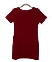 VICI Burgundy Short Sleeve Sheath Mini Dress Sz S