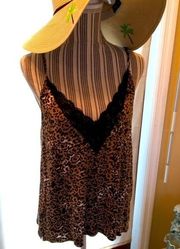 leopard print medium camisole