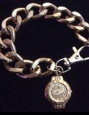 FENDI VINTAGE '80's Goldtone Single Charm Bracelet